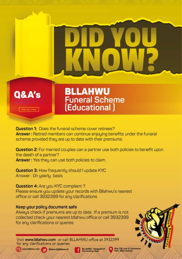 Funeral Scheme BLLAHWU